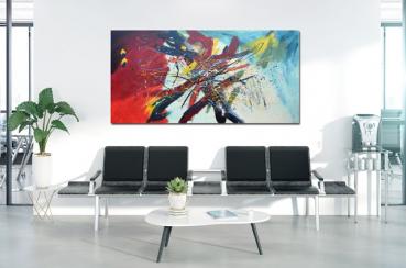 Large abstract painting Peggy Liebenow - 1432